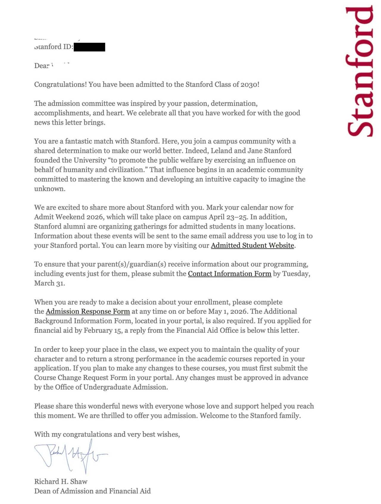 Acceptance letter 1